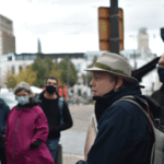 Performance Paul van Ostaijenwandeling (samen met Babs Gons)