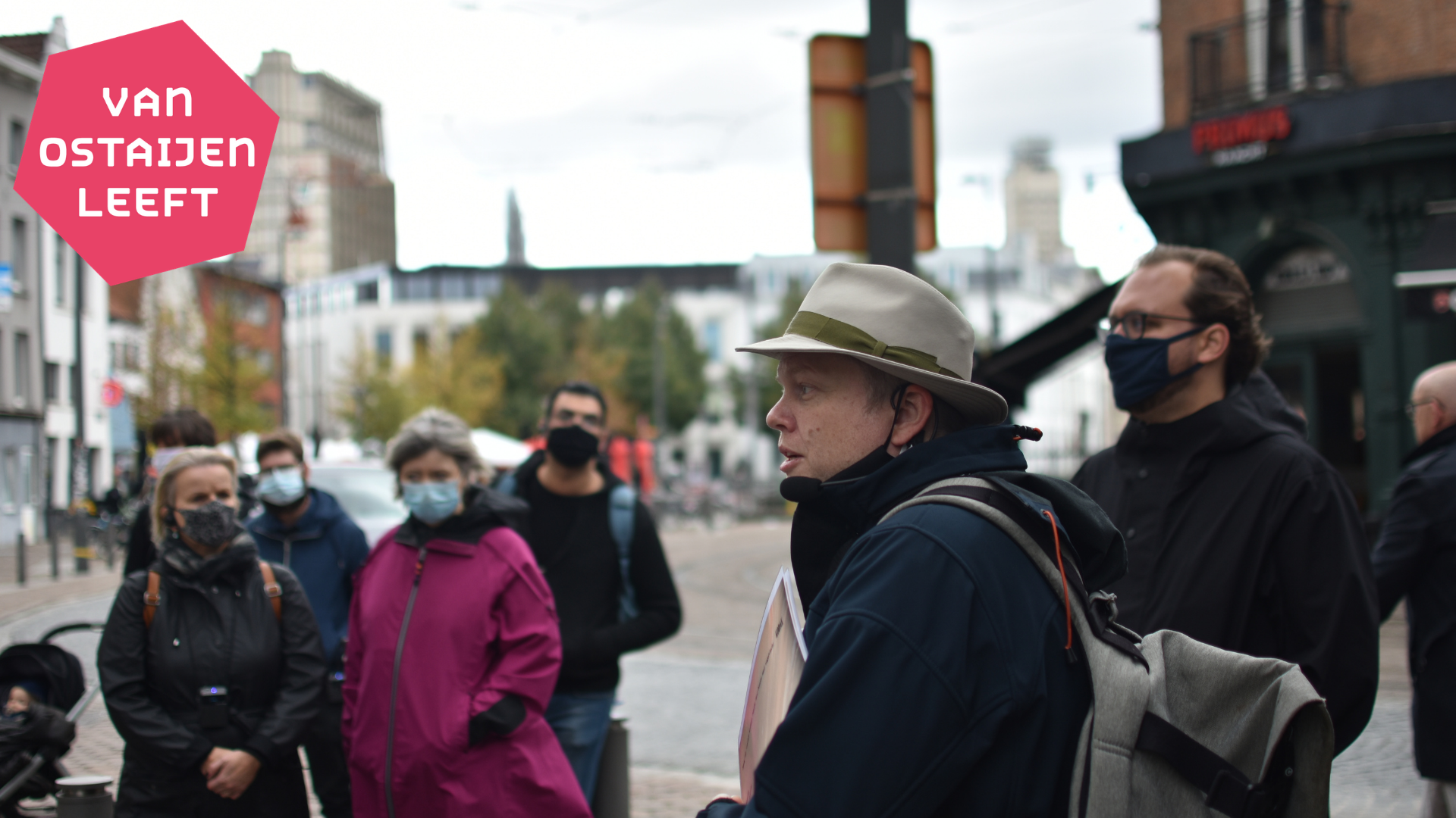 Performance Paul van Ostaijenwandeling (samen met Babs Gons)